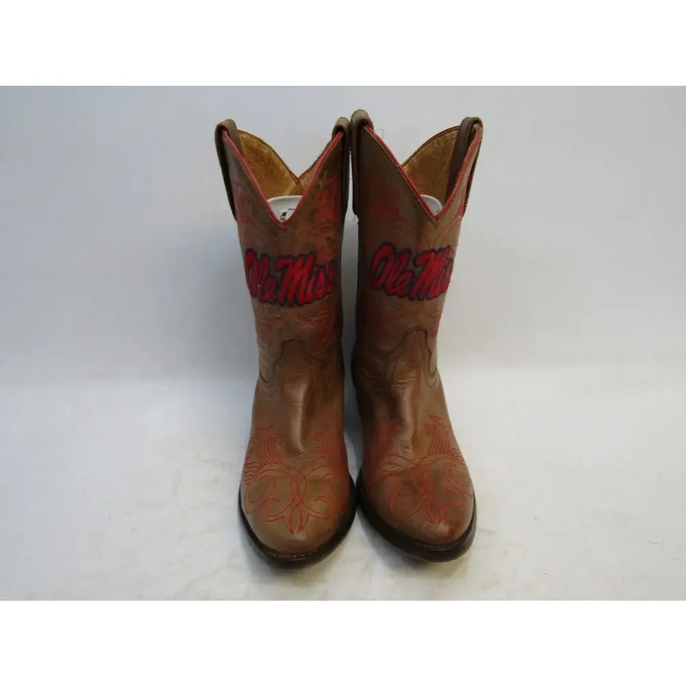 Someday Ole Miss Youth Size 2 D Brown Western Cowboy Boots